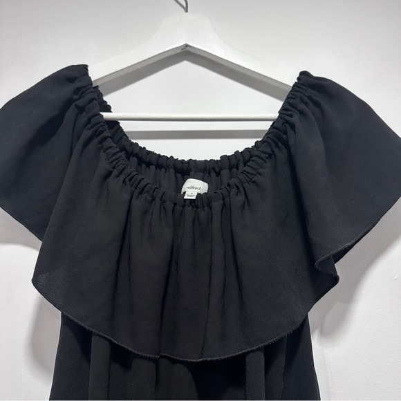 Wilfred Neuchatel off the shoulder black mini dress size S excellent condition - Picture 5 of 8